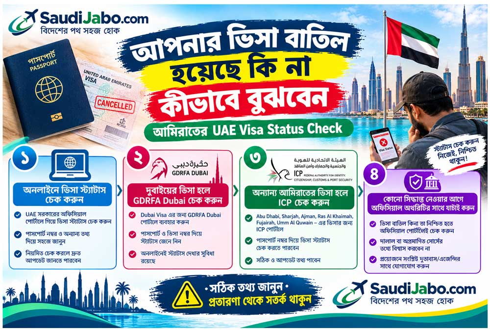 ICP ওয়েবসাইটে File Validity অপশনে ইকামা বাতিল চেক